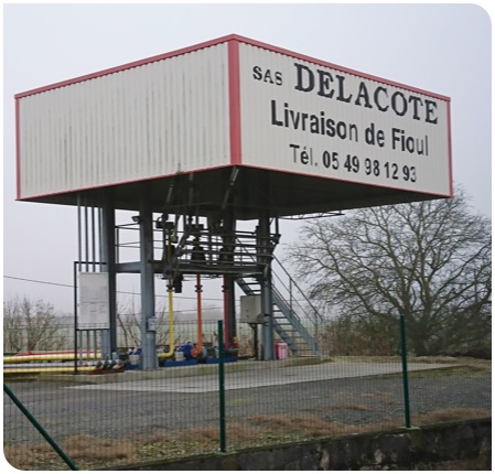 Stock, dépôt de combustibles Delacote à Loudun (86)
